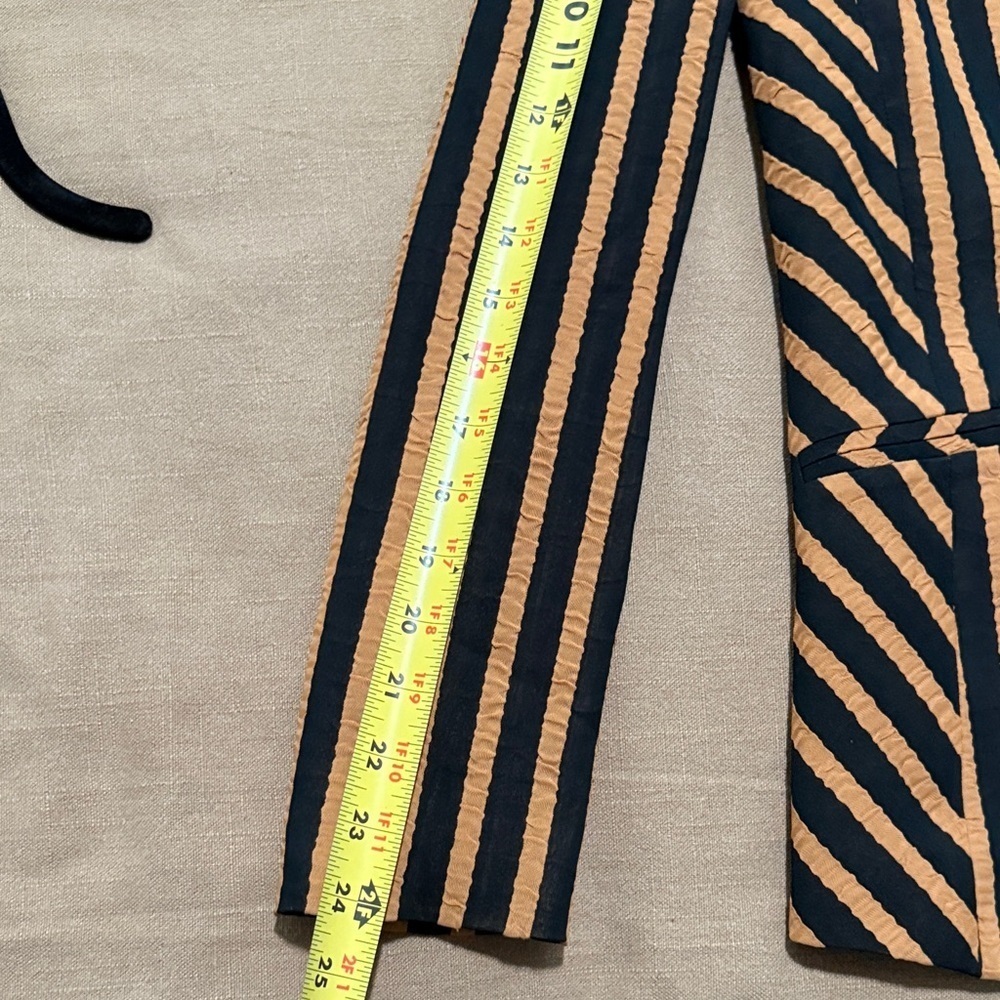 Striped Black and Orange Blazer - Picture 13 of 14
